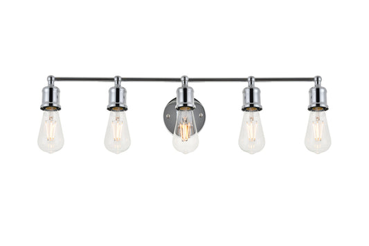 Serif 5 light chrome Wall Sconce