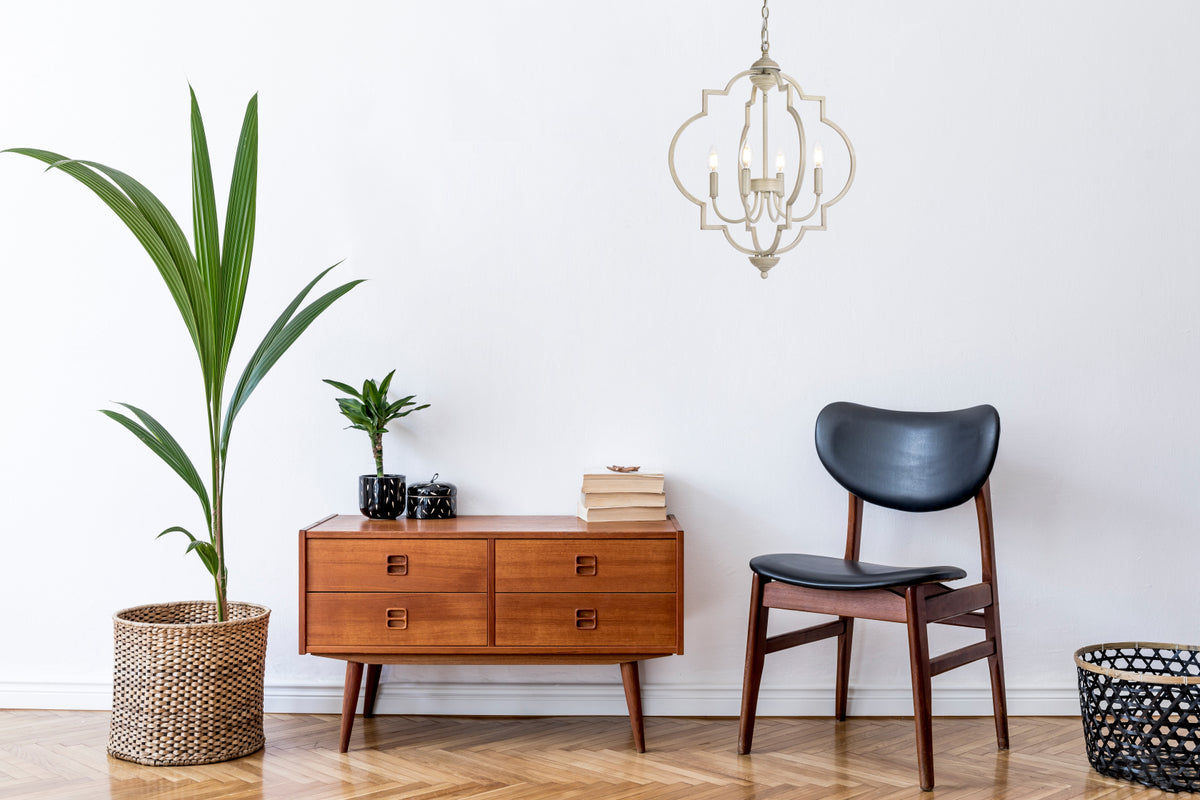 Sandara 4 lights pendant in weathered dove