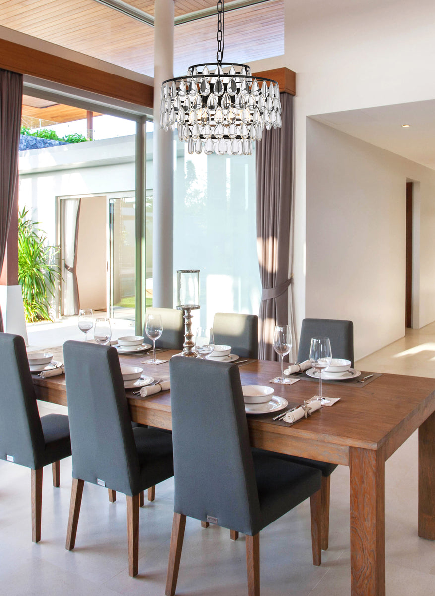 Mila 18 inch pendant in black