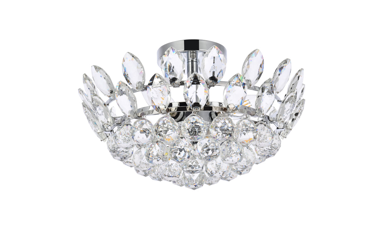 Emilia 16 inch flush mount in chrome