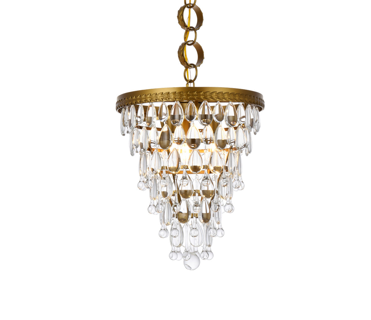 Nordic 3 lights brass pendant