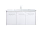 40 inch  Single Bathroom Floating Vanity in White