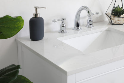 30 inch Single Bathroom Vanity in White