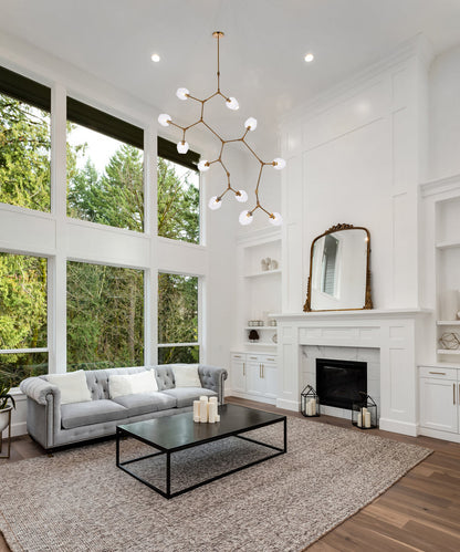 Cavoli 11 lights brass chandelier