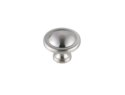 Garlande 1.2" Diameter Brushed Nickel Mushroom Knob Multipack (Set of 10)