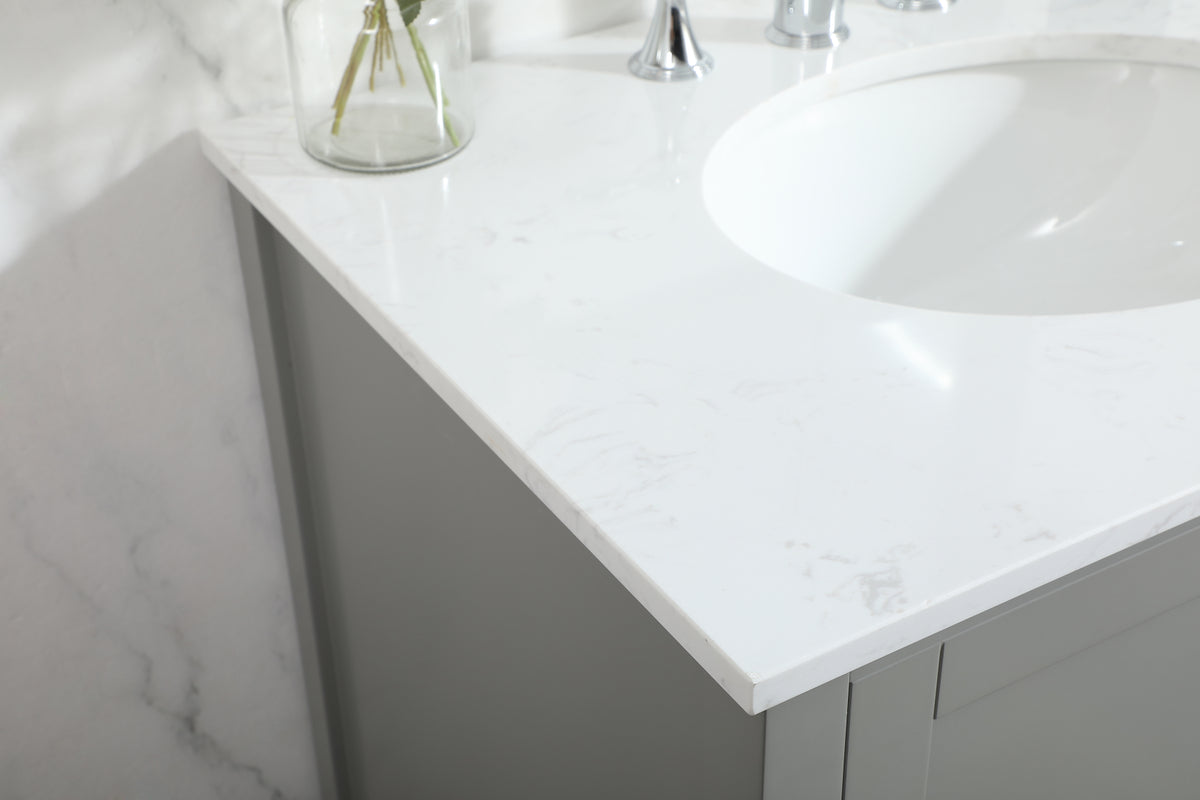 30 inch Single bathroom vanity in grey