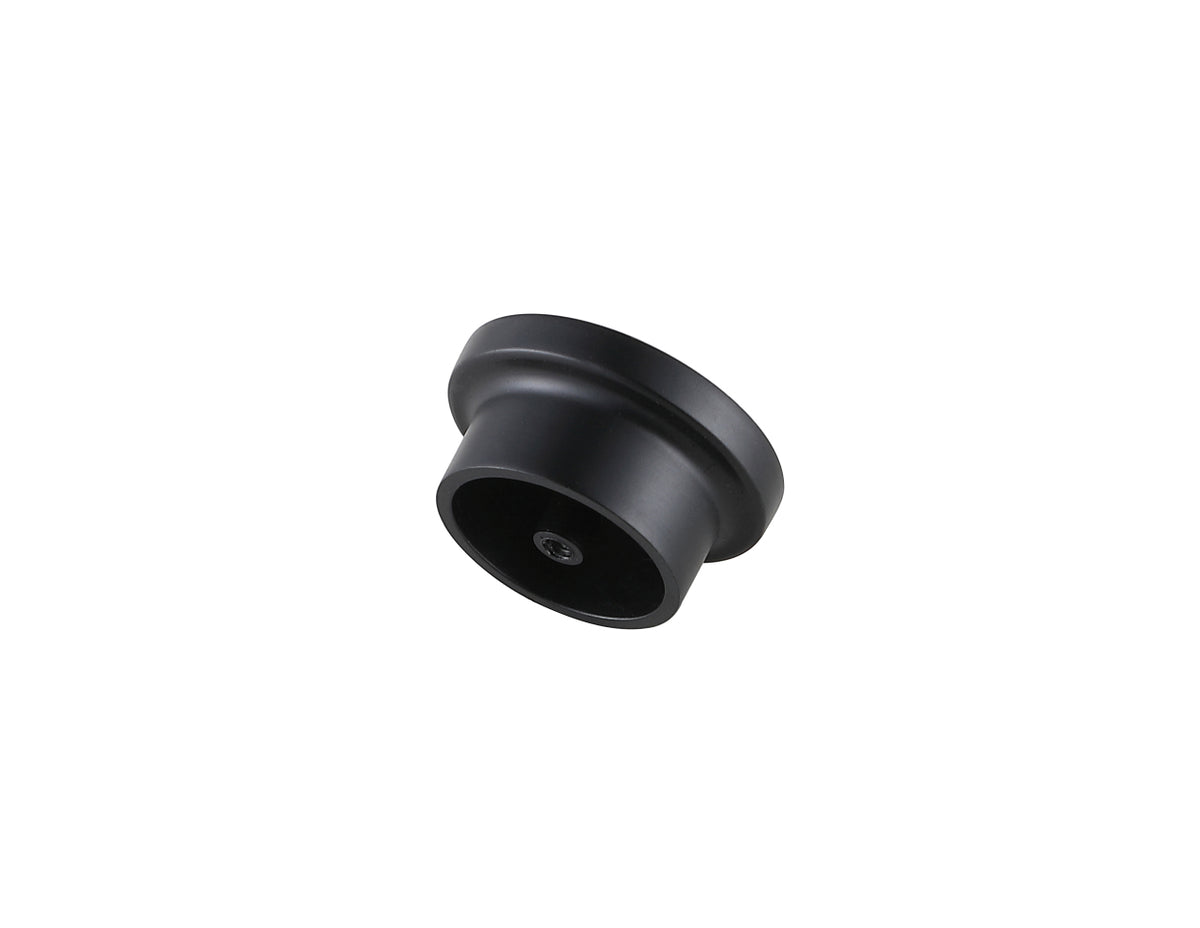 Trovon 1.6" Diameter Matte Black Oversize Round Knob Multipack (Set of 10)