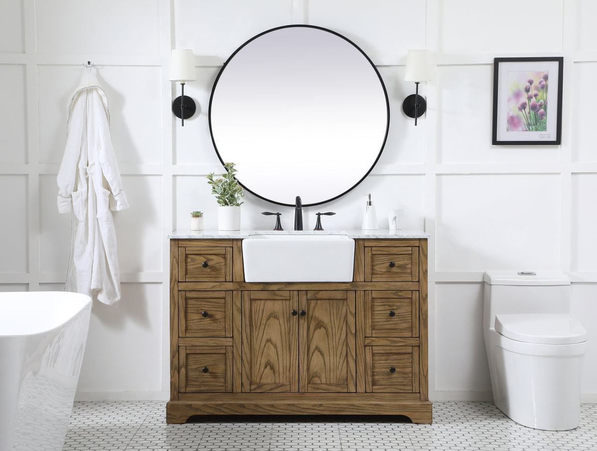 48 inch Single bathroom vanity in driftwood