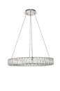 Monroe Integrated LED chip light Chrome Chandelier Clear Royal Cut Crystal