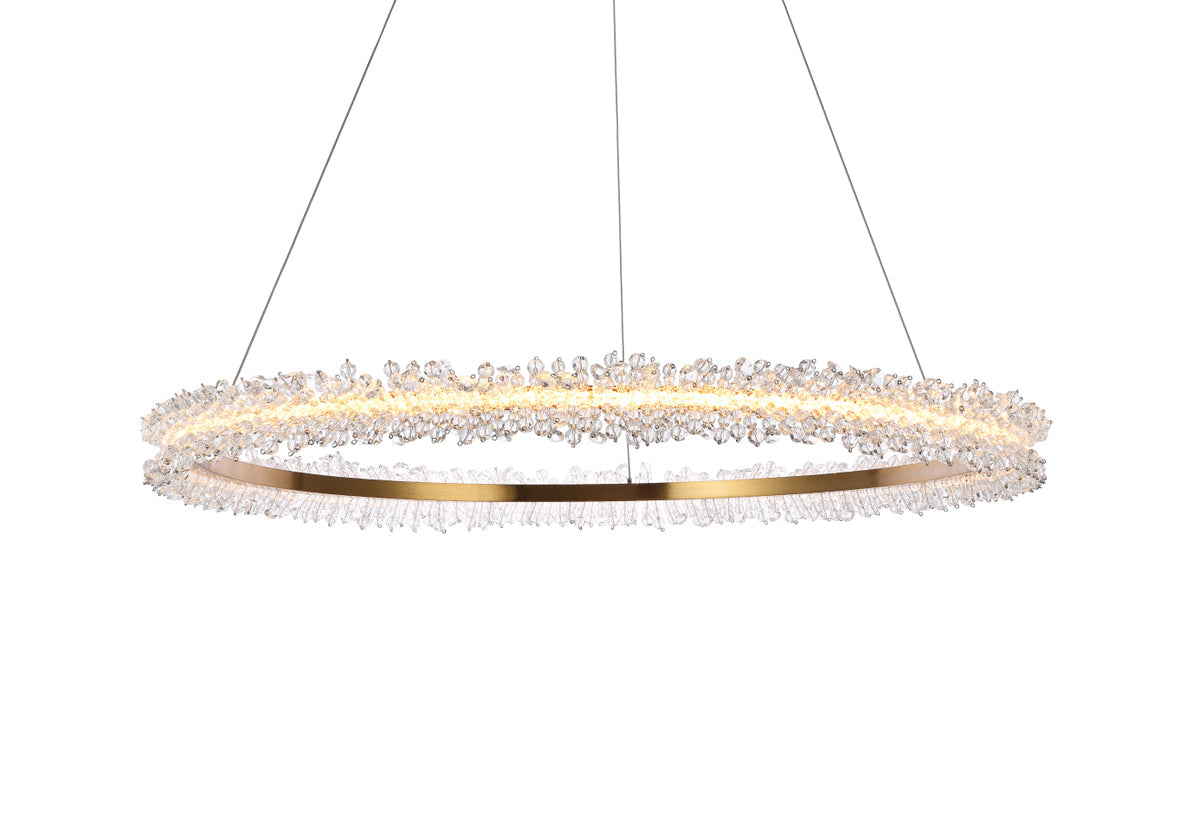Laurel LED 34 inch Gold pendant