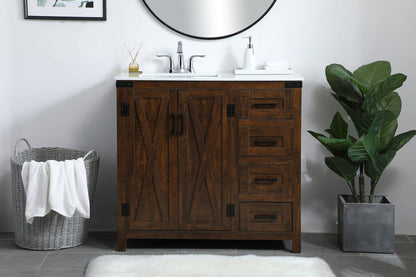36 inch  Single Bathroom Vanity in Espresso
