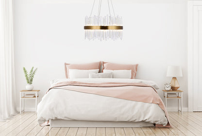 Dallas 16 light Gold Chandelier Clear Royal Cut Crystal