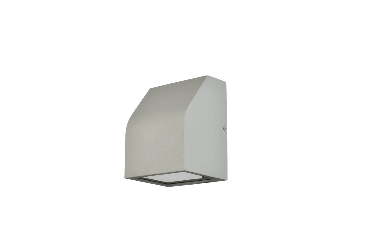Raine Integrated LED wall sconce in silver