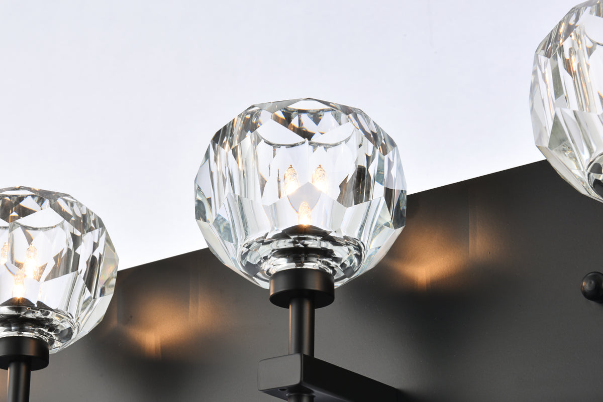 Graham 4 Light Wall Sconce in Black