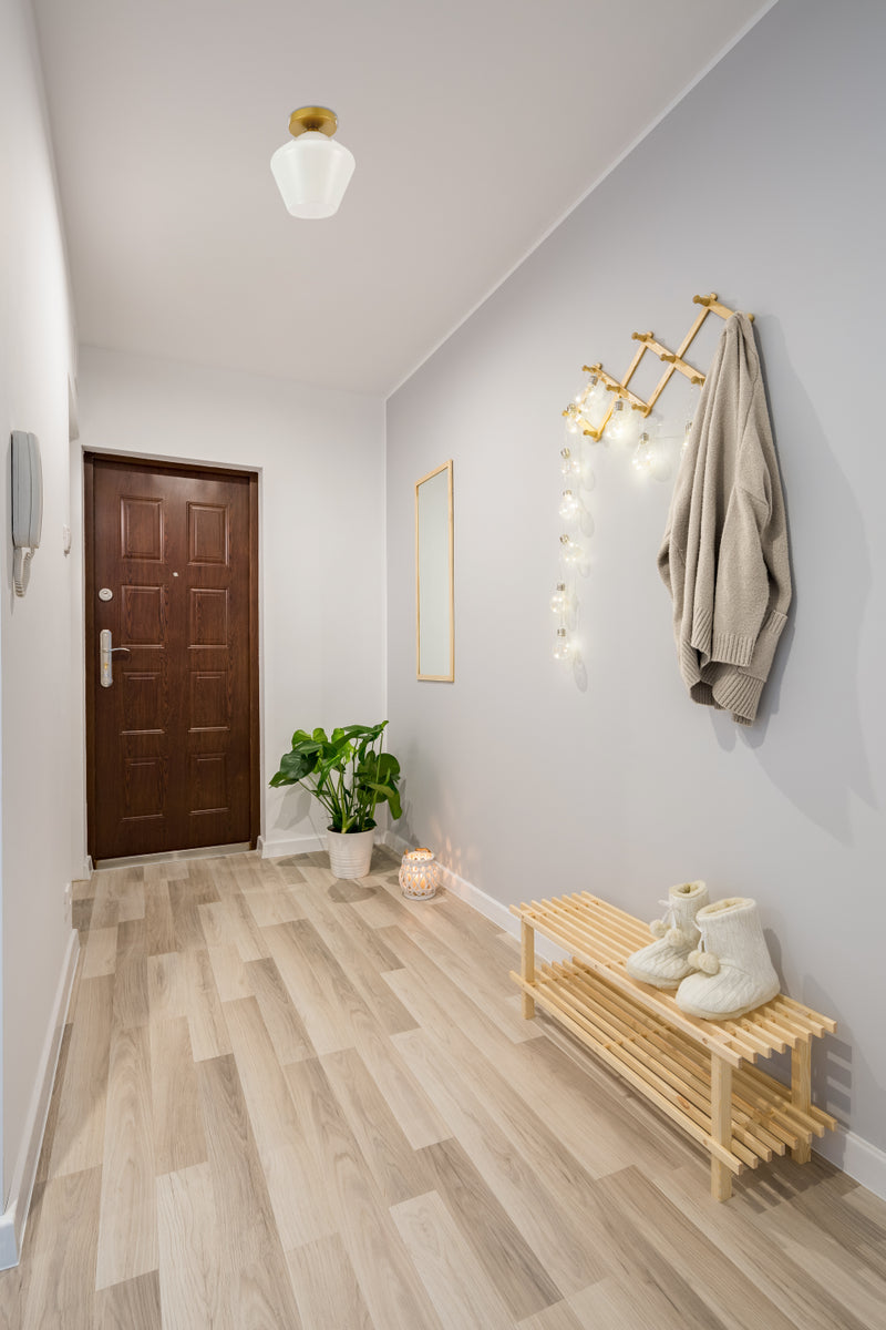 Gene 1 light Brass and Frosted white glass Flush mount