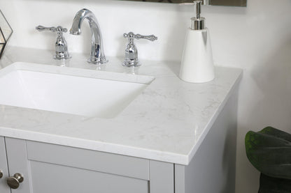 30 inch Single Bathroom Vanity in Grey