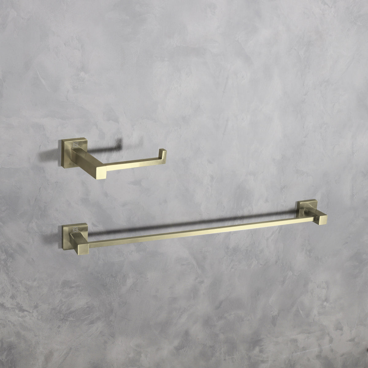Isla 2-Piece Bathroom Hardware Set in Brushed Gold