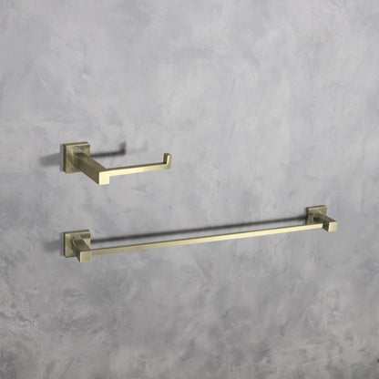 Isla 2-Piece Bathroom Hardware Set in Brushed Gold