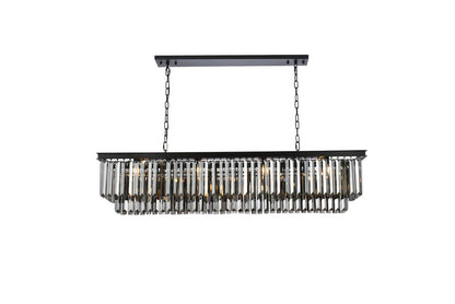 Sydney 12 light Matte Black Chandelier Silver Shade (Grey) Royal Cut Crystal