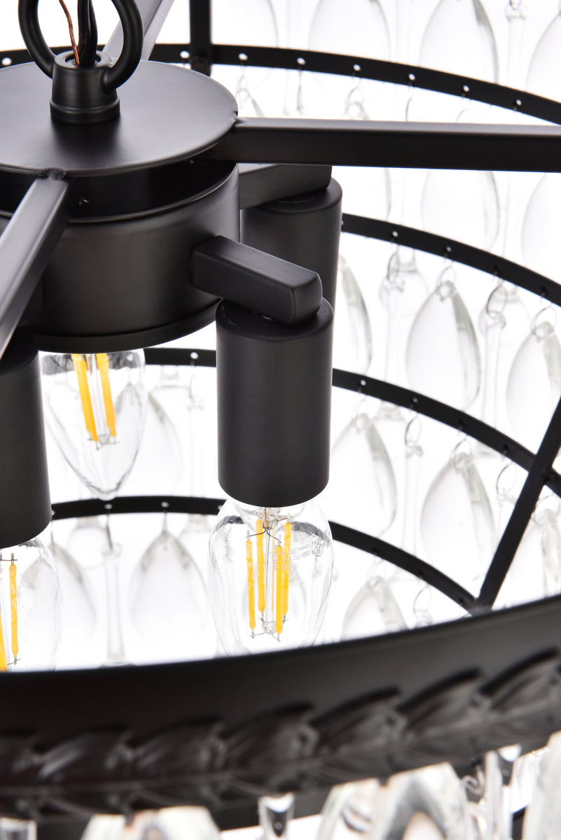 Nordic 5 lights black pendant