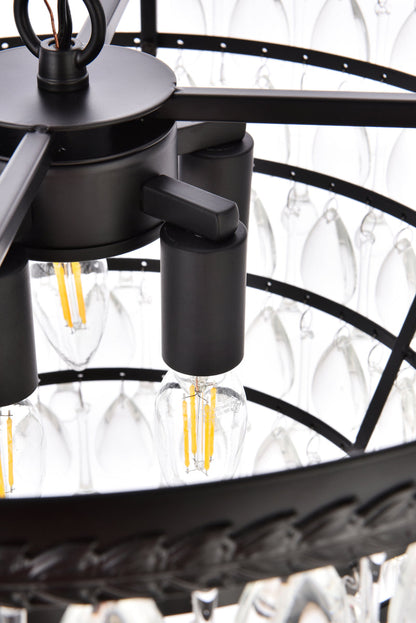 Nordic 5 lights black pendant