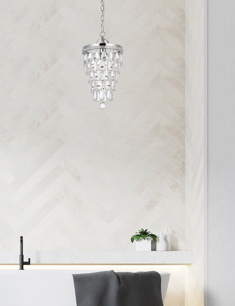 Reese 9 inch pendant in chrome