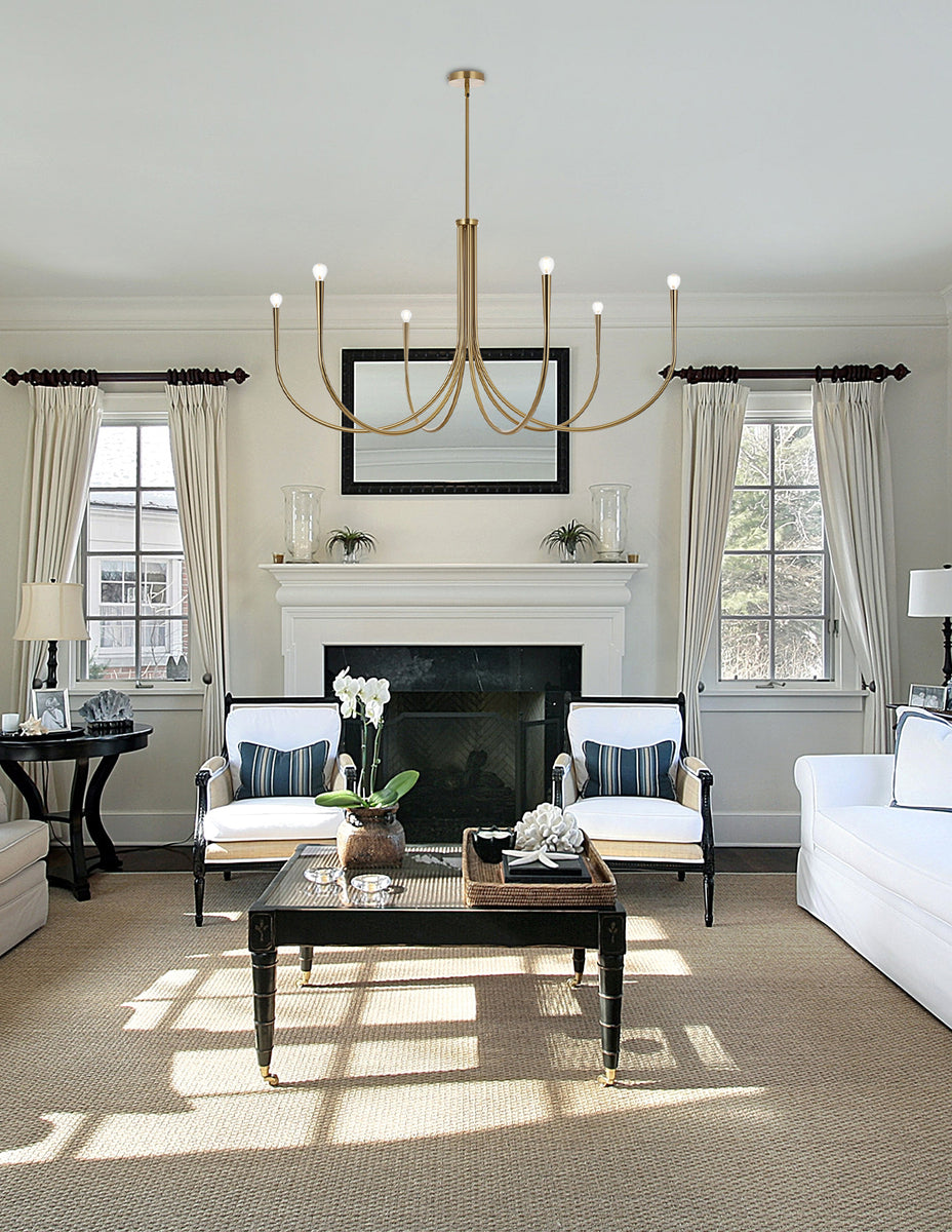 Layne 55 inch chandelier in Gold