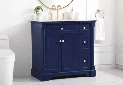 36 inch Single bathroom vanity in  Blue