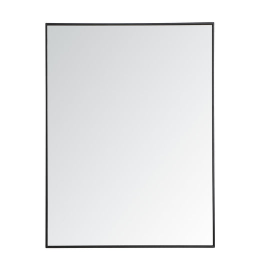 Metal frame rectangle mirror 36 inch in Black