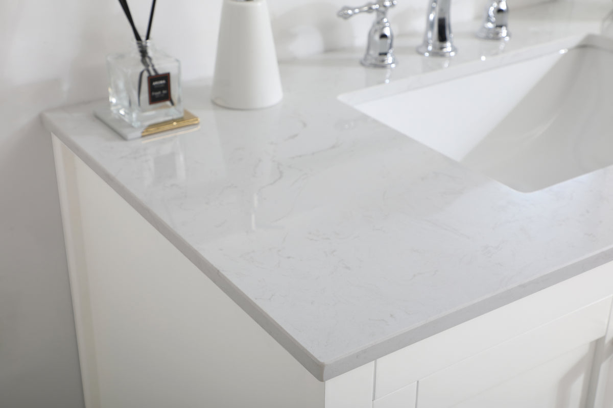 42 inch Single Bathroom Vanity in White