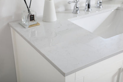 42 inch Single Bathroom Vanity in White