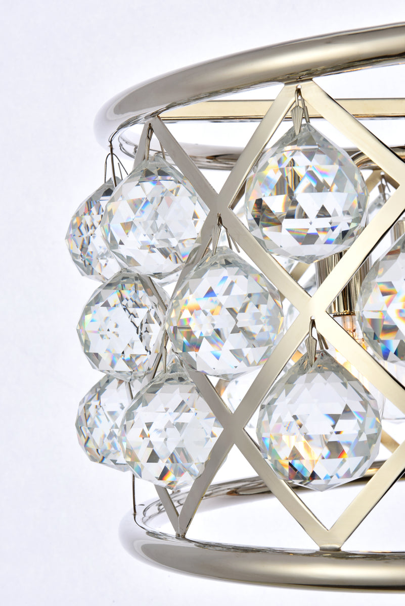 Madison 4 light polished Nickel Pendant Clear Royal Cut Crystal
