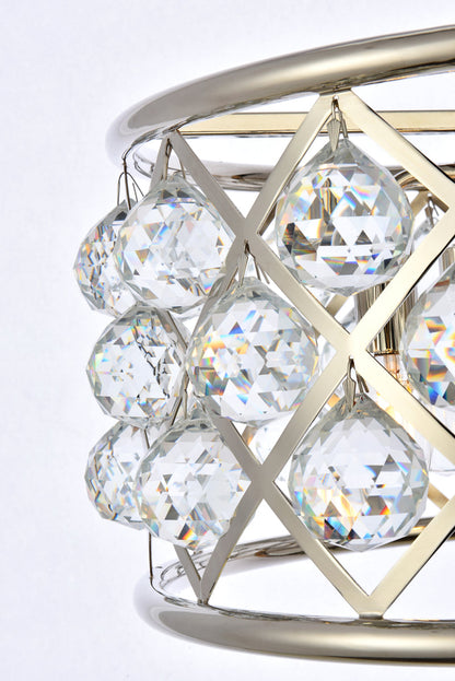 Madison 4 light polished Nickel Pendant Clear Royal Cut Crystal