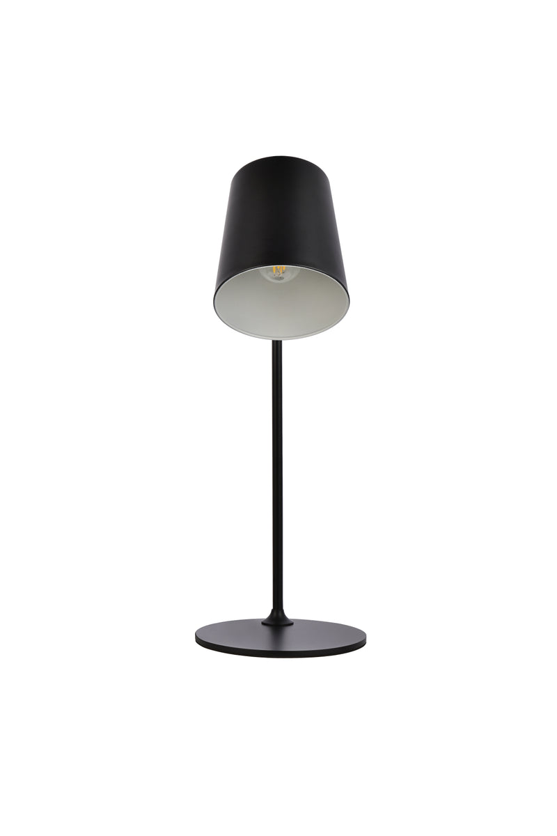 Leroy 1 light black table lamp