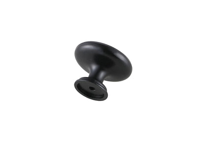 Minu 1.3" Diameter Matte Black Mushroom Knob Multipack (Set of 10)