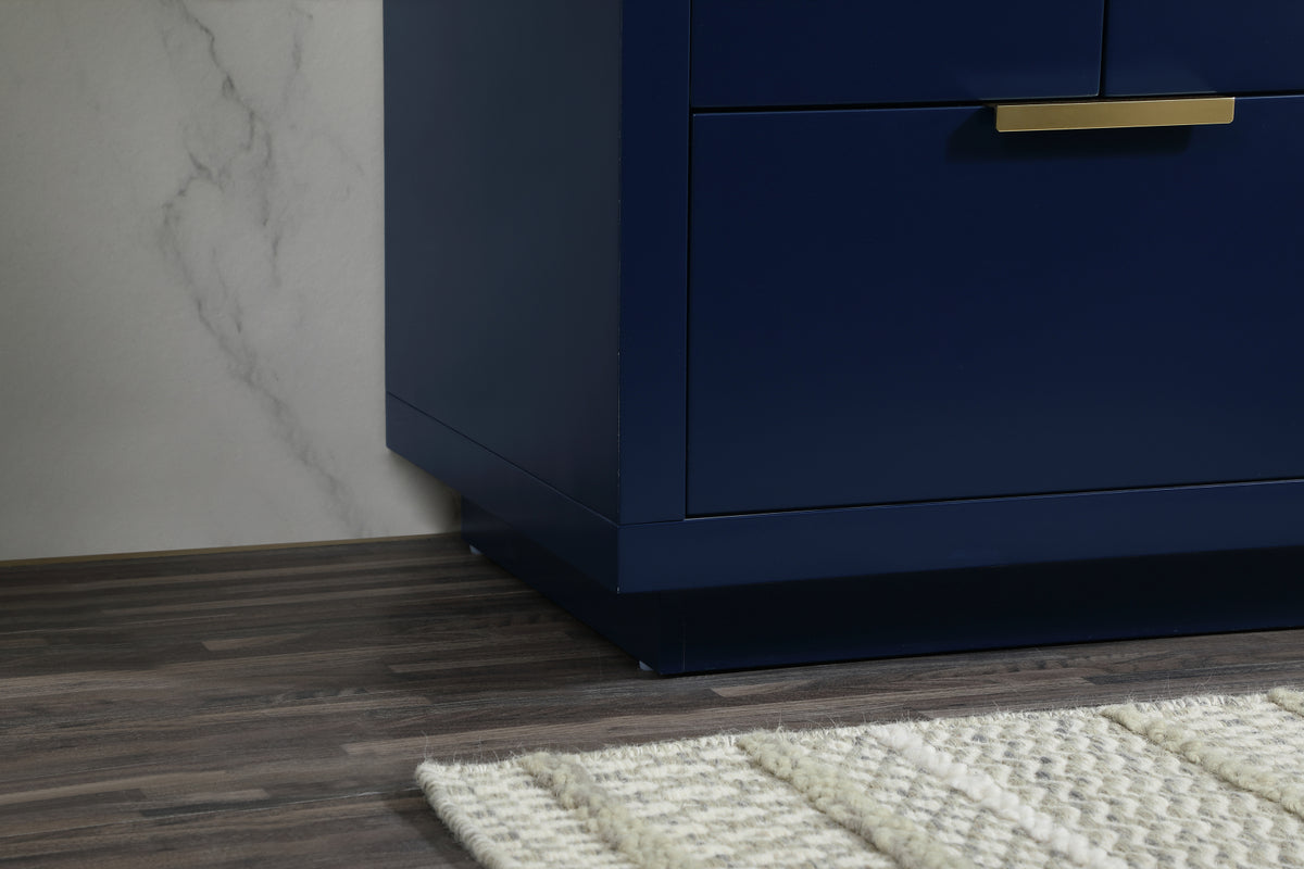 24 inch Single bathroom vanity in blue