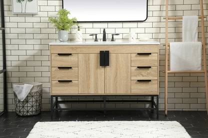 48 inch Single bathroom vanity in mango wood