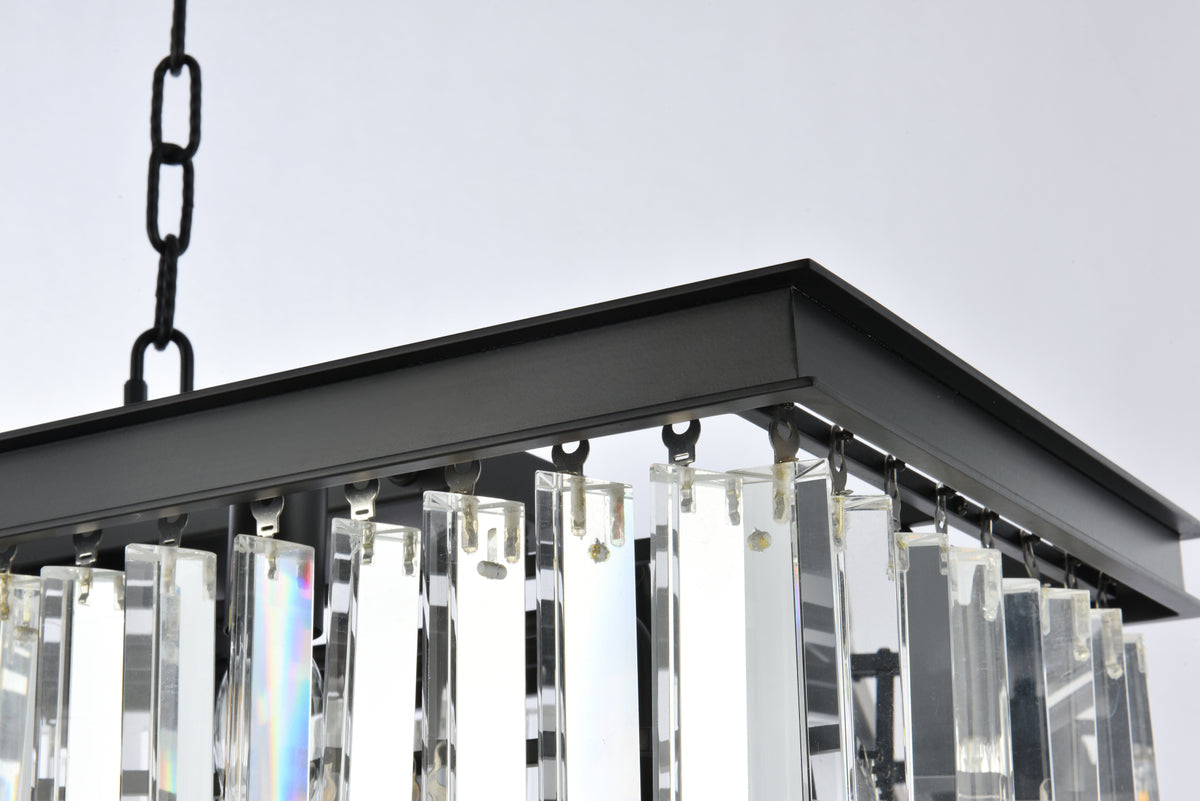 Sydney 12 light Matte Black Chandelier Clear Royal Cut Crystal