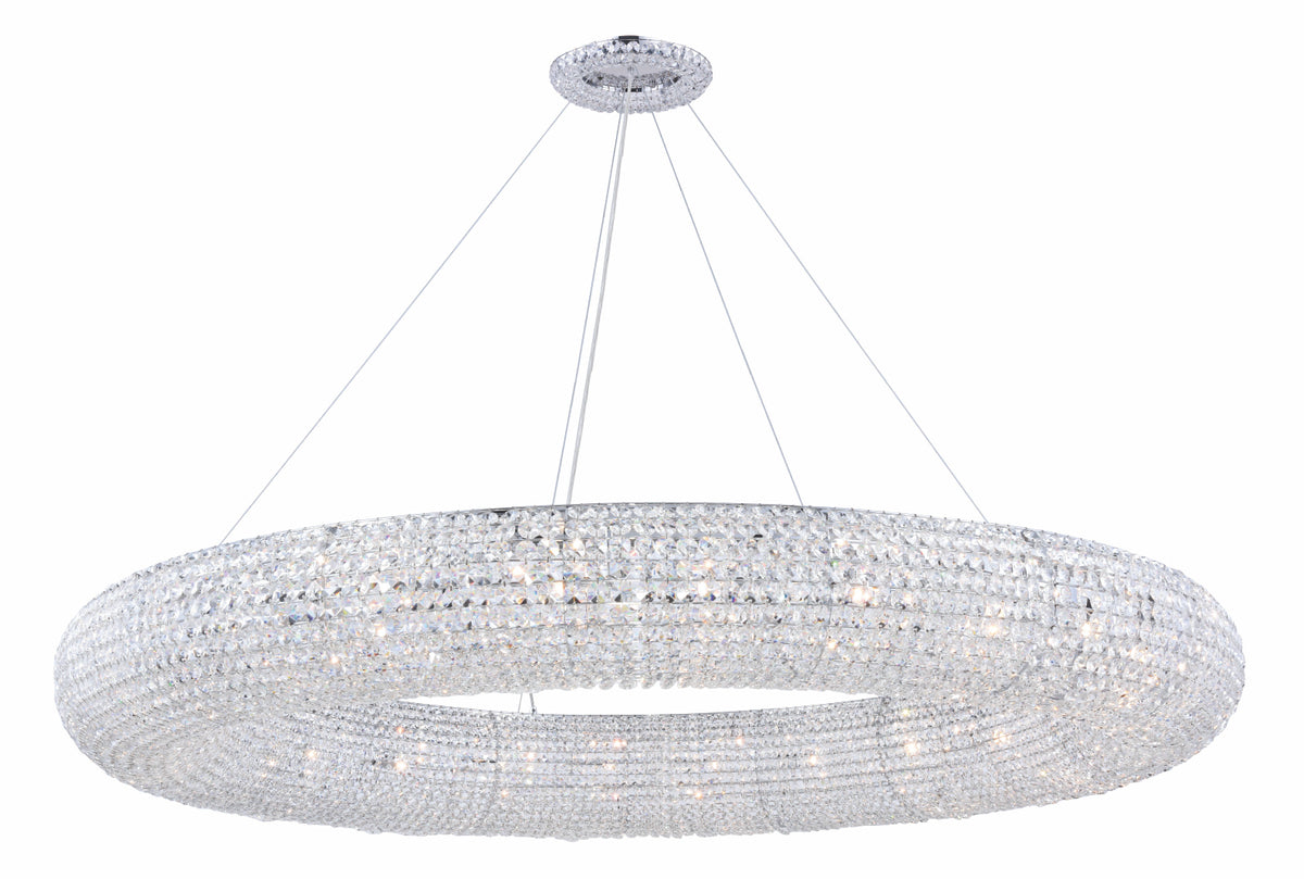 Paris 24 light Chrome Chandelier Clear Royal Cut Crystal