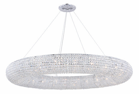 Paris 24 light Chrome Chandelier Clear Royal Cut Crystal