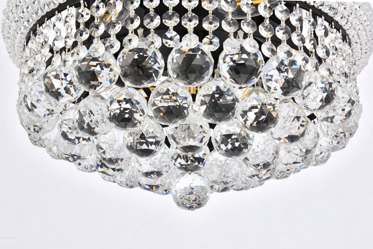 Primo 16 inch black flush mount