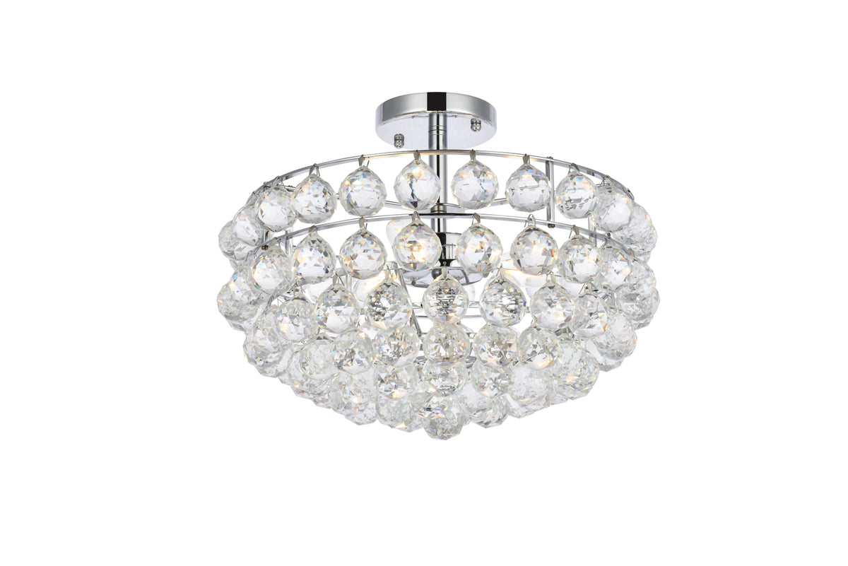 Savannah 16 inch flush mount in chrome