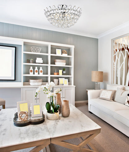 Emilia 20 inch flush mount in chrome