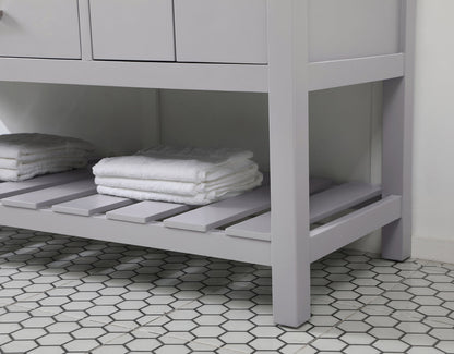 60 inch Single bathroom vanity in grey