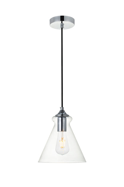 Destry 1 Light Chrome Pendant With Clear Glass