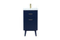 18 inch bathroom vanity in Blue