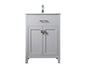 24 Inch SIngle Bathroom Vanity In Grey