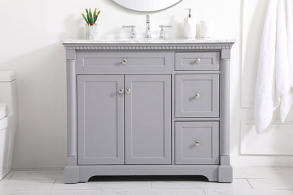 42 inch Single bathroom vanity in  Grey