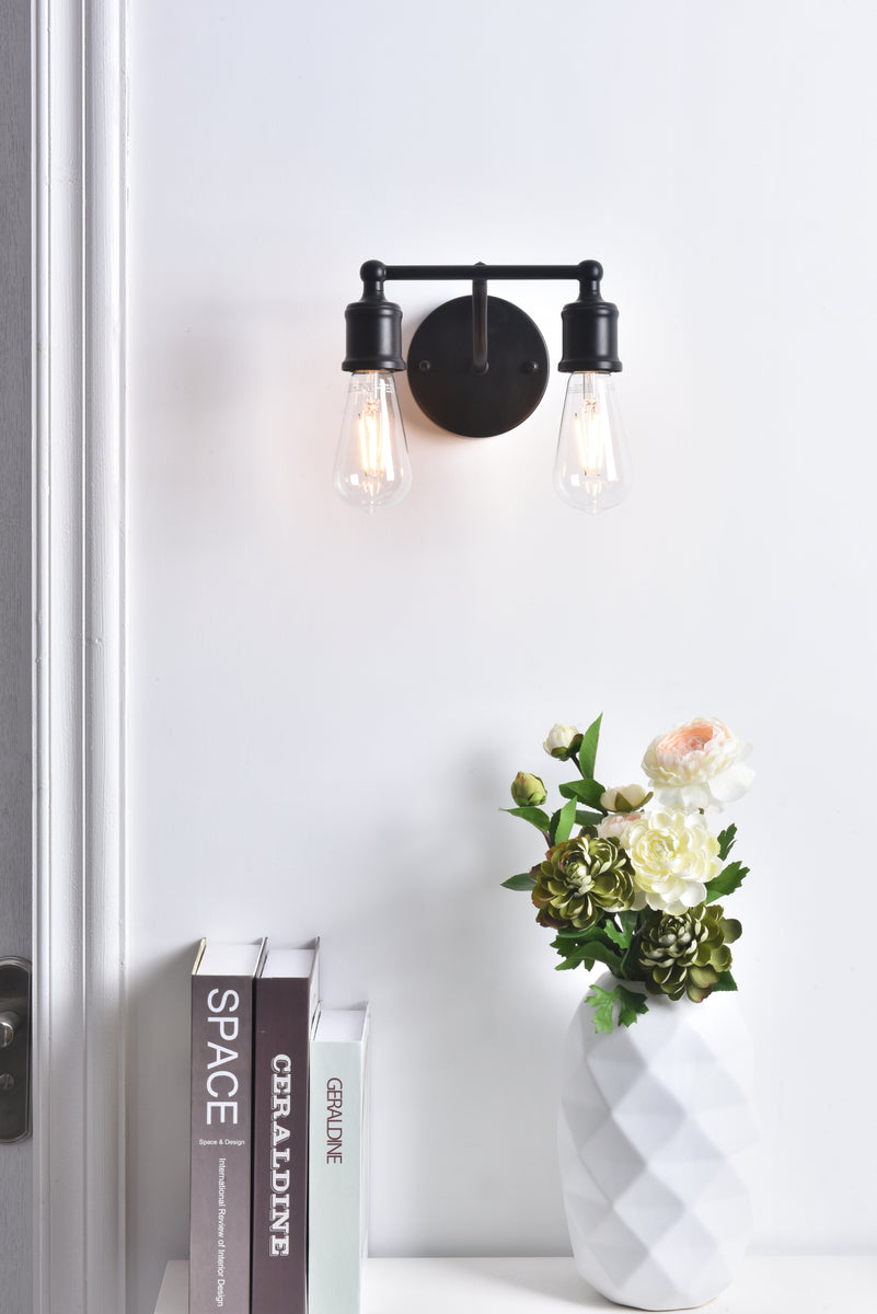 Serif 2 light black Wall Sconce
