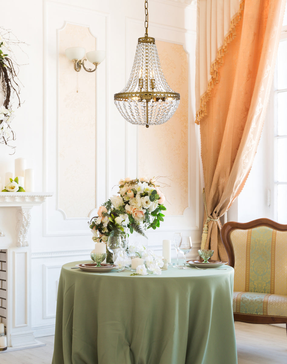 Valeria 14 inch pendant in brass